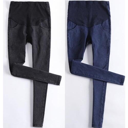 Stretch Maternity Jeans for Pregnant Women Pregnant Pants Pregnancy Clothes Spring Summer Elastic Waist Maternity Pant 2019