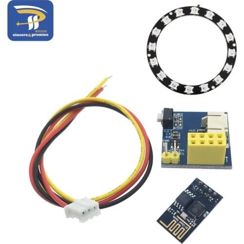 ESP8266 ESP-01 ESP-01S RGB LED Controller Module for Arduino IDE WS2812 WS2812B 16 Bits Light Ring Smart Electronic DIY