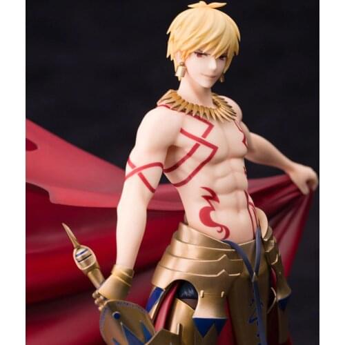 26CM Anime Fate Saber Gilgamesh Figurine Action Figure Oversize Ornament Model Toy Birthday Gift Movie Collection Free Shipping