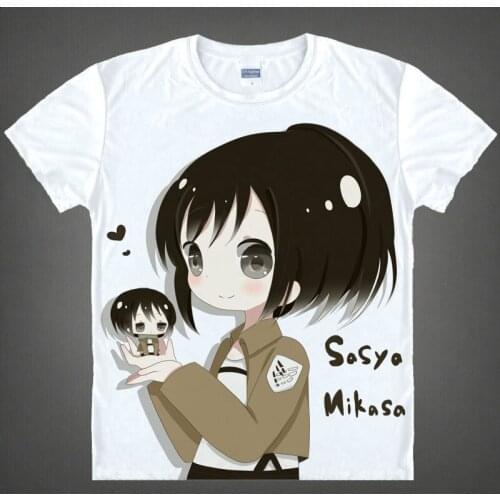 Attack on Titan T-shirt kawaii Japanese Anime Handmade Manga Shirt Cute Cartoon Eren Yeager Cosplay Tshirt 37186784874 tee 19