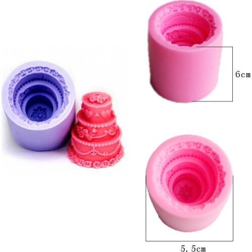 Mac new 1pcs 3D Food Silicone cake Shape Fondant molds soap candle sugar craft tools chocolate bakeware By Handmade molds