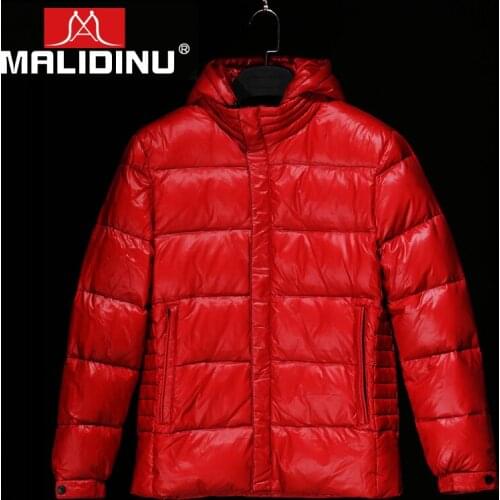 MALIDINU 2020 High Quality Men Down Jacket 70% White Duck Down Winter Thicken Down Coat Parka Tiger European Size Free Shipping