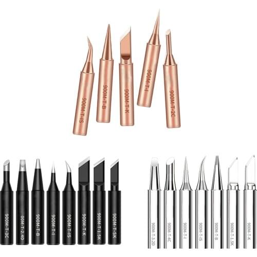 1PCS Lead-free Soldering Iron Tip 900M Series Sting Welding Tools 900M-T-K 900M-T-I 900M-T-IS For 936 Soldering Station