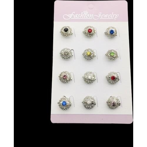 New Fashion Ladies Small Brooches Flower Rhinestone Safety Hijab Brooch Set Collar Lapel Pins Cloth Jewelry Accessories