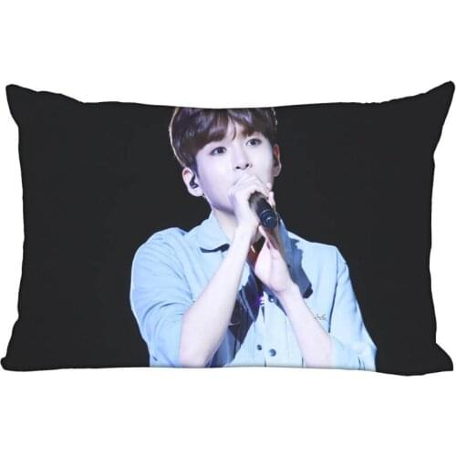 New Arrival Custom Super Junior Ryeowook Satin Pillowcase 35x45cm (one side) Printed Zipper Pillow Cover Custom your image gift