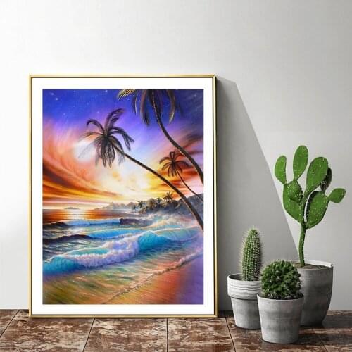 Full Square Diamond Painting Waterfall 5D DIY Diamond Embroidery Mosaic Landscape Art Kits Home Decoration