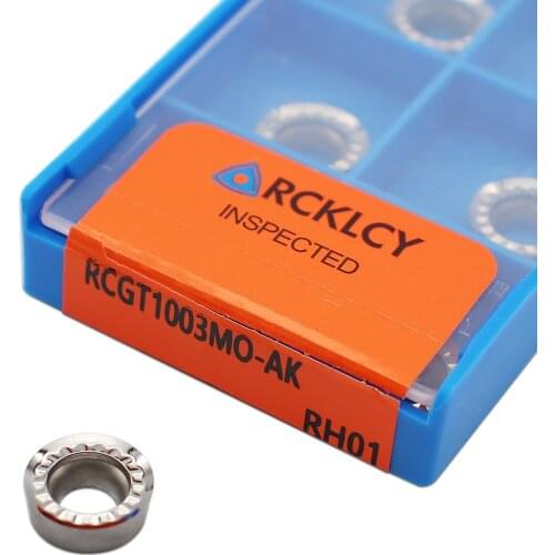 RCGT1003 MO AK RH01 Aluminum cutter blade Insert Cutting Tool RCGT 1003 Turning Tool CNC Tools AL +TIN Alloy wood