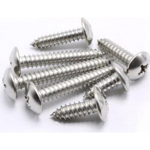 1 Pack M3 stainless steel Truss Self-tapping screws Big flat head phillips Woodworking screws M3*10/16/20/25mm size