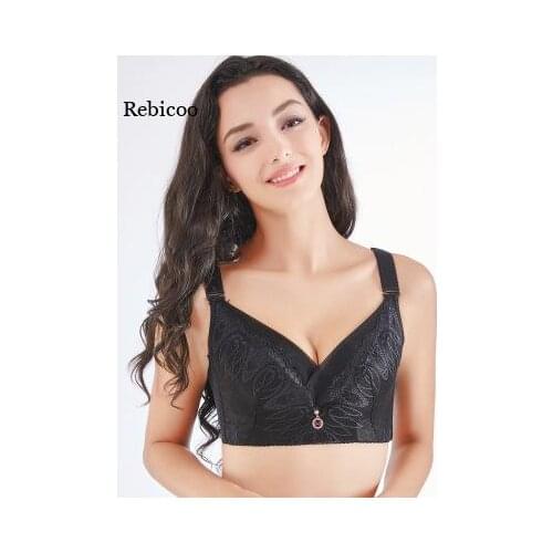 Sexy Women Lace Thin Cotton Cup Plump Big Push Up Women Bra Bralette Encaje Sexy Bra Modis Lingerie Plus Size
