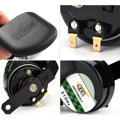 Gold Loud Speaker Car Motorbike 510Hz 110DB Snail Electric Horn Universal