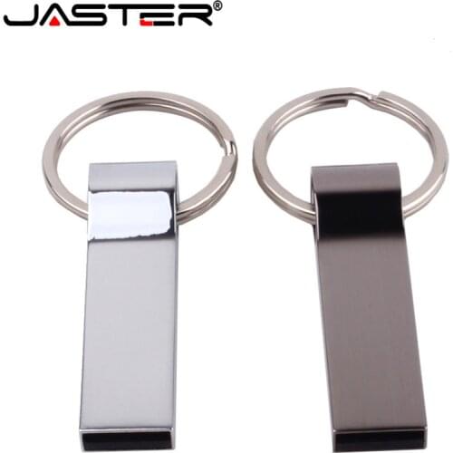 JASTER Pendrive Personalizado LOGO Metal USB Flash 4GB 8GB 16GB 32GB 64GB USB 2.0 Pen Drive Photography Memory Stick USB key