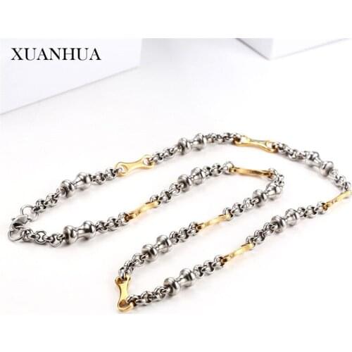 XUANHUA Choker Long Necklace Bracelet Set Stainless Steel Jewelry Fashion Accessories Chain Free Shipping Jewellery