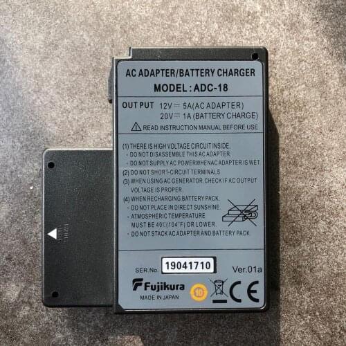 AC Adapter Battery Charger ADC-18 for FSM-80S FSM-70S FSM-70S+ FSM-62S 70R 19S 19R Fusion Splicer Power Charger