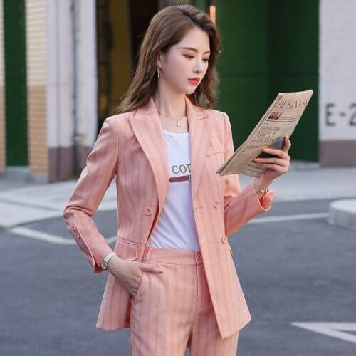 Women suits Slim spring Asymmetry blazers jacket pants 2-piece set OL Formal Women pants suits Woman set suits 9918