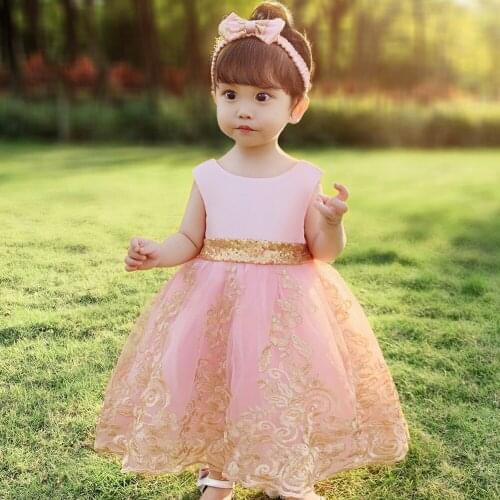 1-5y Girl Party Dress 2021 Girls Dresses Princess Dress Baptism Dress For Baby Girl Christening Wedding Dress Baby Girl Clothes