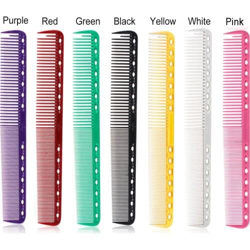 1pc Professional Salon Flattop Hair Cutting Comb Carbon Anti-static Hairdressing Brush Hair Styling Salon Styling Tool