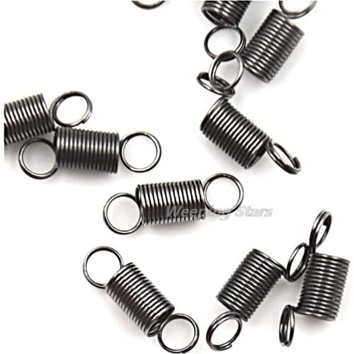 10Pcs/lot Stainless Steel Small Tension Spring With Hook For Tensile DIY Toys Russiato 4mm