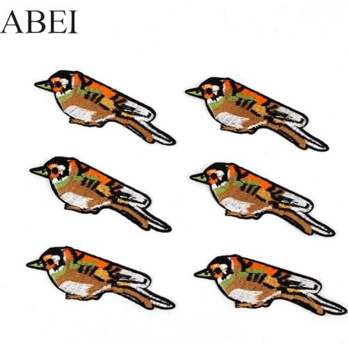 10pcs/lot Embroidery Bird Patches Iron On Fashion Jeans Appliques Sewing Motif Badge Diy Coats Stickers Handmade Patchwork
