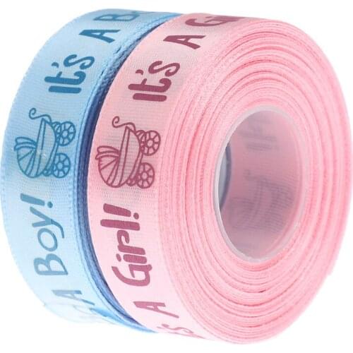 10Yards It is a Boy Girl Printed Ribbon Baby Shower Christening Gift Packing Giving the baby an unforgettable experience