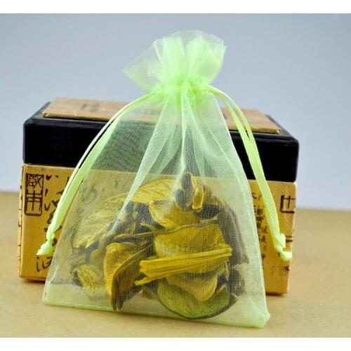 100pcs/lot Apple Green Organza Bags 30x40cm Big Wedding Favors Boutique Jewelry Packaging Bag Cute Organza Drawstring Gift Bag