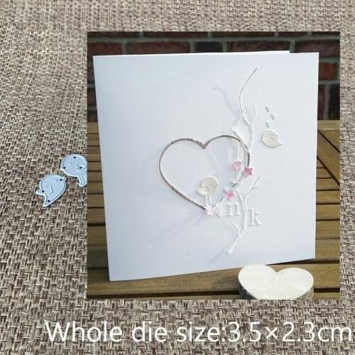 XLDesign Craft Metal Cutting Die cut dies 2pcs lovely birds decoration scrapbook Album Paper Card Craft Embossing die cuts