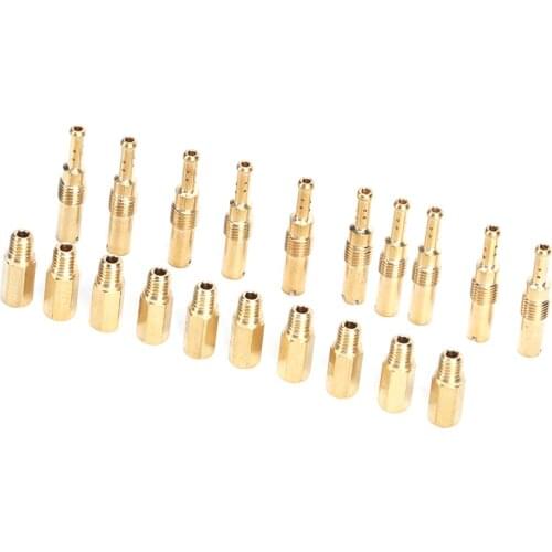 20Pcs Main Jet Kit Pilot Slow Set Fit for Keihin OKO KOSO PE PWK Carb Car Carburetor Accessories