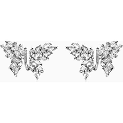 2021 summer glitter diamond butterfly flying Earrings simple temperament Earrings female Earrings