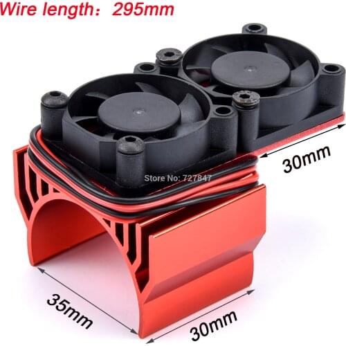 3660 3670 Motor Heat Sink Fan Cooling Racing 550 Heatsink Electric Dual Proof Cover aluminum Twin 1/10 1:10 RC Car