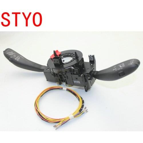 STYO Car Cruise Control System Stalk Handle Switch Cable Wire Harness Connector for VW 2011-2013 New Polo Fabia