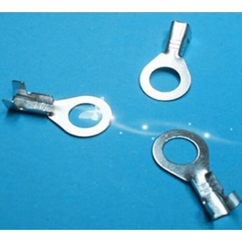 Free shipping 500pcs Inside diameter 4.2mmO form ground lug type O terminals Ring, ring end O copper nose