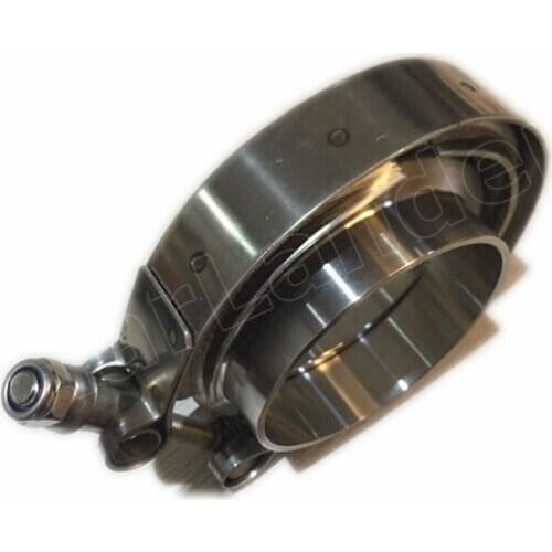 Free shipping 2.5'' Stainless Steel V-band Clamp kit Turbo Charger Exhaust Down Pipe new arrival