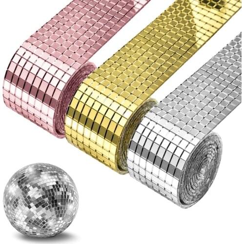 Life Self-Adhesive Glass Craft Mini Square Mirrors Mosaic Tiles For DIY Hand Crafts Home Decoration Silver/Gold/Rose Gold