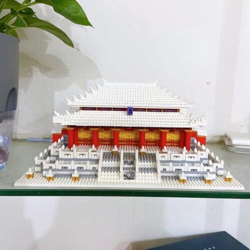 CB Lezi 8049 World Architecture Hall Of Supreme Harmony Taihe Palace Mini Diamond Blocks Bricks Building Toy For Children No Box