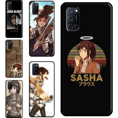 Attack on Titan Sasha Braus Case For OPPO Find X3 Pro F5 A1K A3S A5S A15 A52 A72 A83 A91 A93 A5 A9 A31 A53 2020 Cover