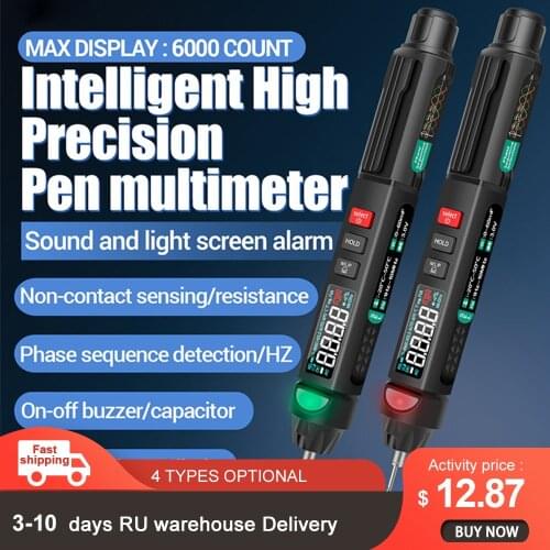 ANENG A3007/ A3008 Digital Multimeter Pen 6000 Counts Tester Phase Sequences Meter AC/DC Voltage Diode Handheld Tester Tools