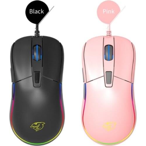 DMG130 Professional Mechanical Gaming Mouse RGB Light 10000 Dpi USB Wired Gamer Mouse For PC/Laptop with PMW3325 Chips