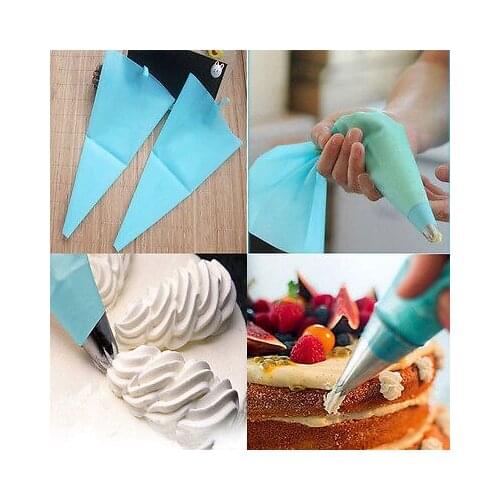 Eco-friendly Silicone Icing Piping Cream Pastry Bag Nozzle Set Cake Decorating Baking Tools