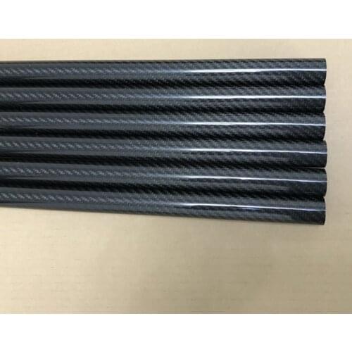 Hot sale LAITEHM 1pcs 3k carbon fiber tube 32x26x1000mm 20x14x1000mm high strength pure carbon tube twill luster