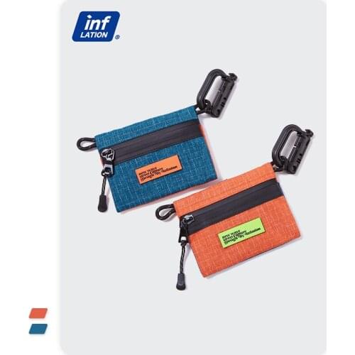 INFLATION Harajuku Mini Card Bag Men 2021 Trending Streetwear Waist Bag Men Cool Money Pouch Wallet Couple 446AI2020