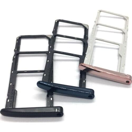 10pcs For Motorola Moto G6 G6 Plus Play Sim Card Reader Tray Socket Slot Holder Single Dual SIM Replacement Part