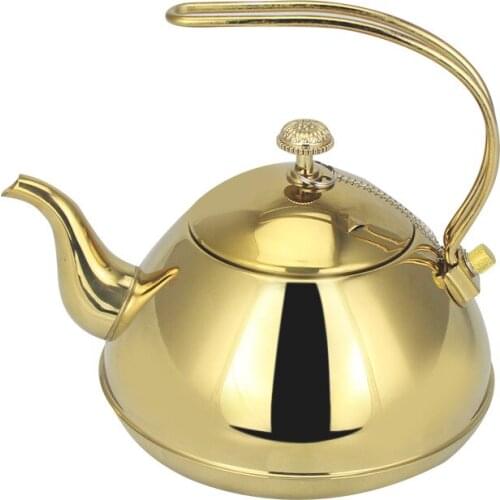 High Quality Stainless Steel Tea Pot Coffee Pot With Filter Hotel Restaurant Induction Cooker Tea Kettle Water Pot 1.5L
