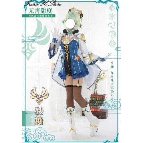 Genshin Impact Sucrose Cosplay Costume Halloween costumes