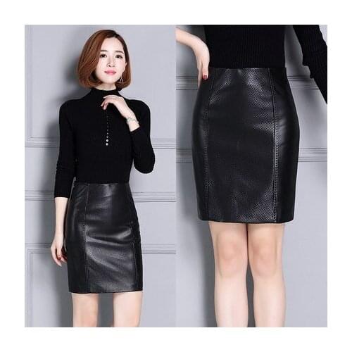 Top brand Skirt New Leather Wrap Hip Skirt K106 high quality