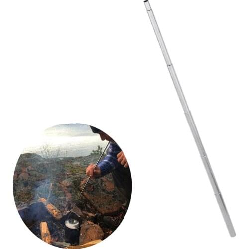 Stainless Steel Telescopic Pocket Blow Fire Tube Outdoor Camping BBQ Cooking