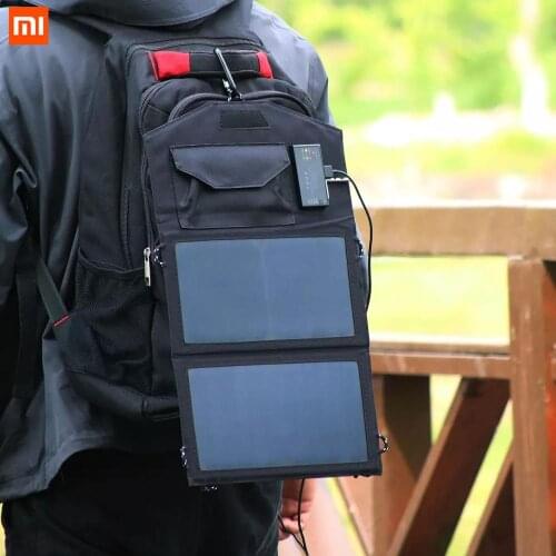 2020 new Xiaomi Yeux portable solar energy storage mobile charging board folding and easy to store for outdoor use