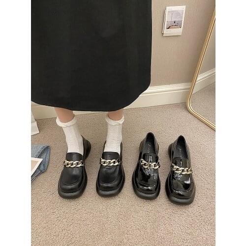 2021 new Japanese Lolita small leather shoes women thick-soled Mary Jane black single shoes women all-match womens shoes