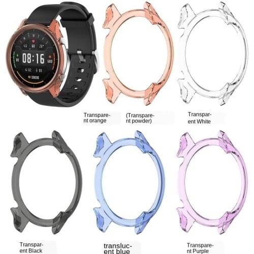 Transparent Watch Case Watch Protection Shell Cover for Xiaomi Color Watch Fashion Anti-fall Watch Case for Xaimi Color Watch
