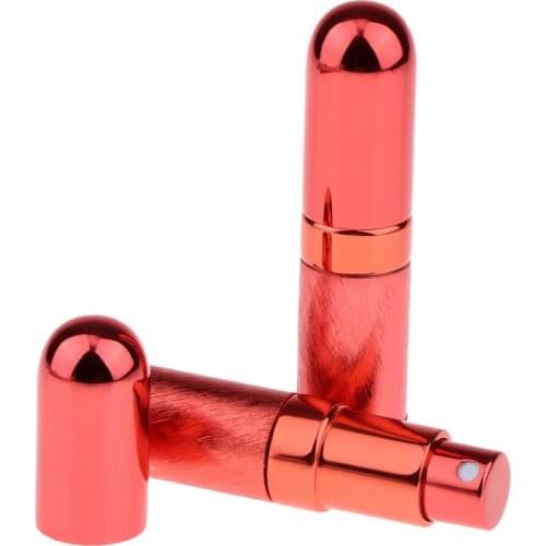 2Pcs 6ml Portable Mini Refillable Perfume Scent Aftershave Empty Bottle for Sample Travel