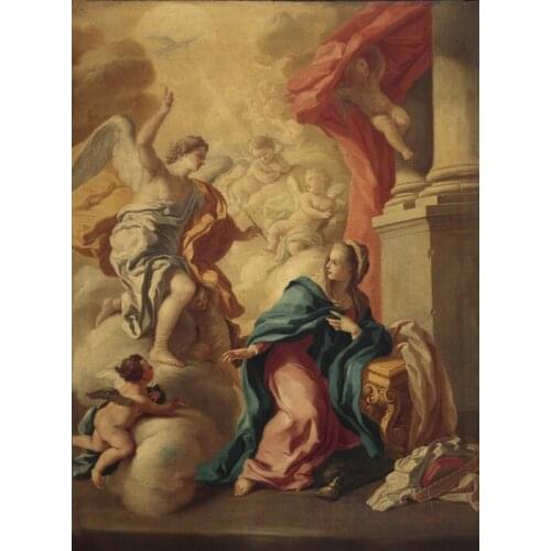 Religious figures canvas printings classical angels oil painting printed on canvas wall art decoration pictures