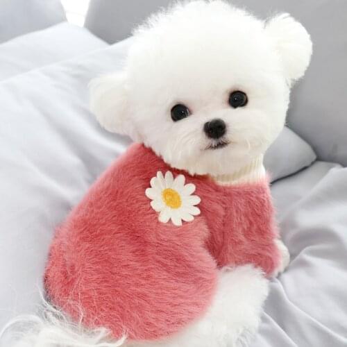 Woolly Warm Winter Pet Pullover Sweater Sweatshirts Clothing For Small Dogs Puppies Animal Pomeranian Schnauzer Cat Outfit Goods